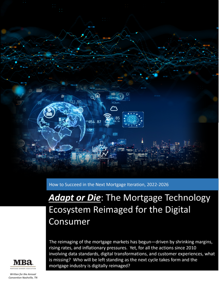 Adapt or Die: The Mortgage Ecosystem Reimaged for the Digital Consumer